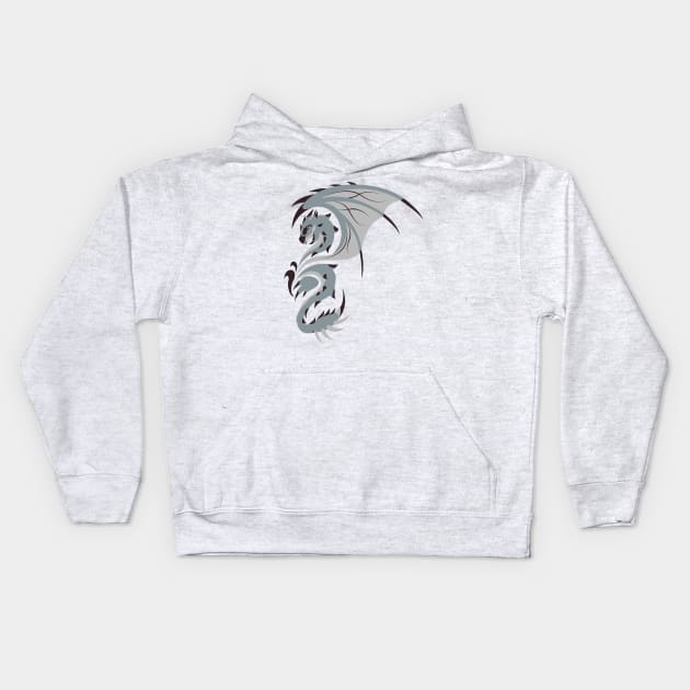 Reign of Heavens - Silver Rathalos Kids Hoodie by kinokashi